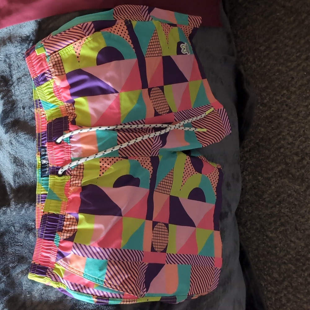 Psycho Bunny Multicolor Patchwork Bathing Suit - image 2